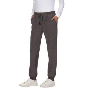 KOI™ 740 Women's Good Vibe Jogger 7-Pocket Scrub Pant - Heather Grey